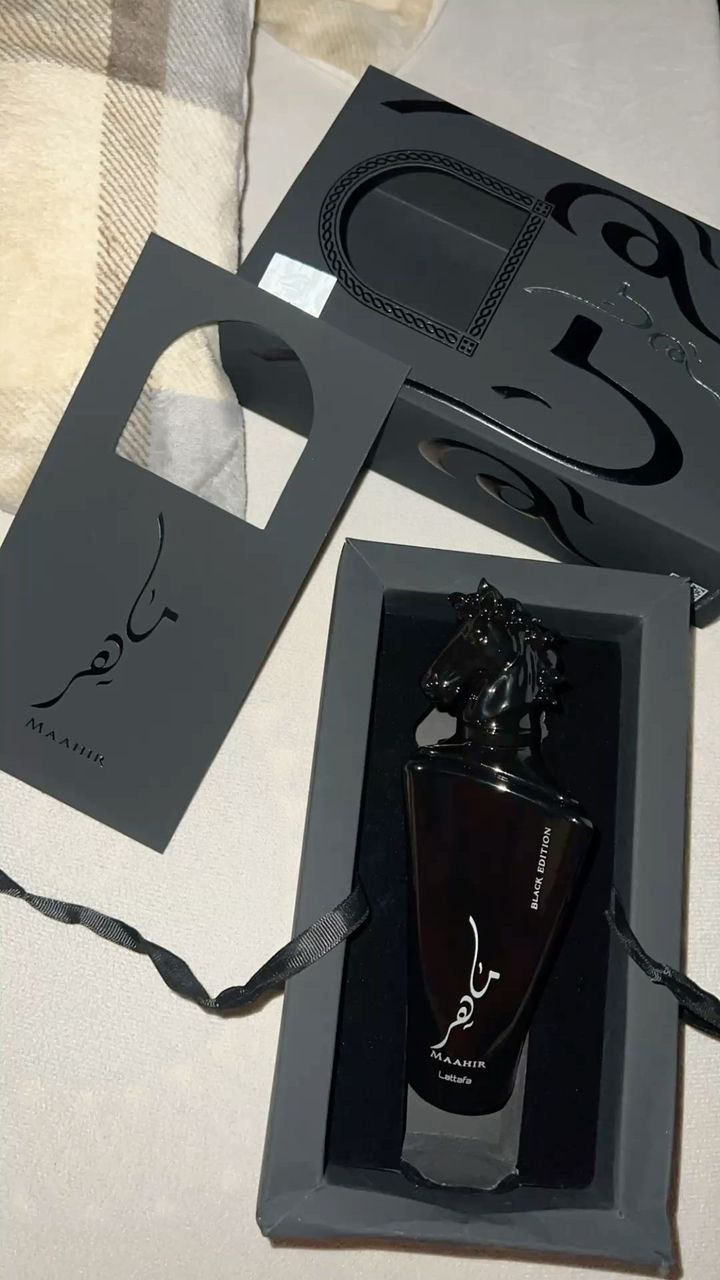 عطر لطافه مدل ماهر مشکی حجم 100میل