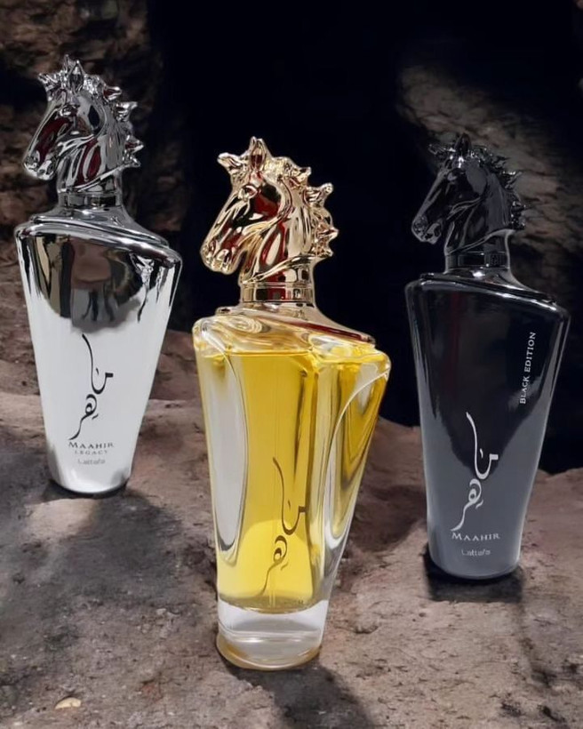 عطر لطافه مدل ماهر مشکی حجم 100میل