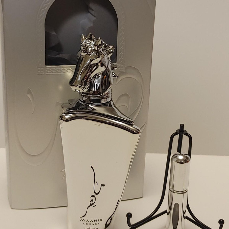 عطر لطافه مدل ماهر نقره ای (لگاسی) حجم 100میل